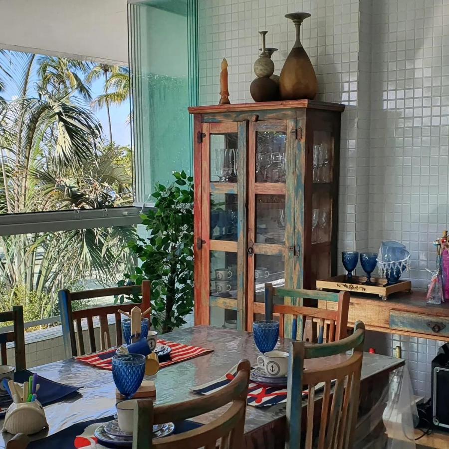 Exclusiva Varanda pé na areia Pitangueiras Guarujá Extérieur photo